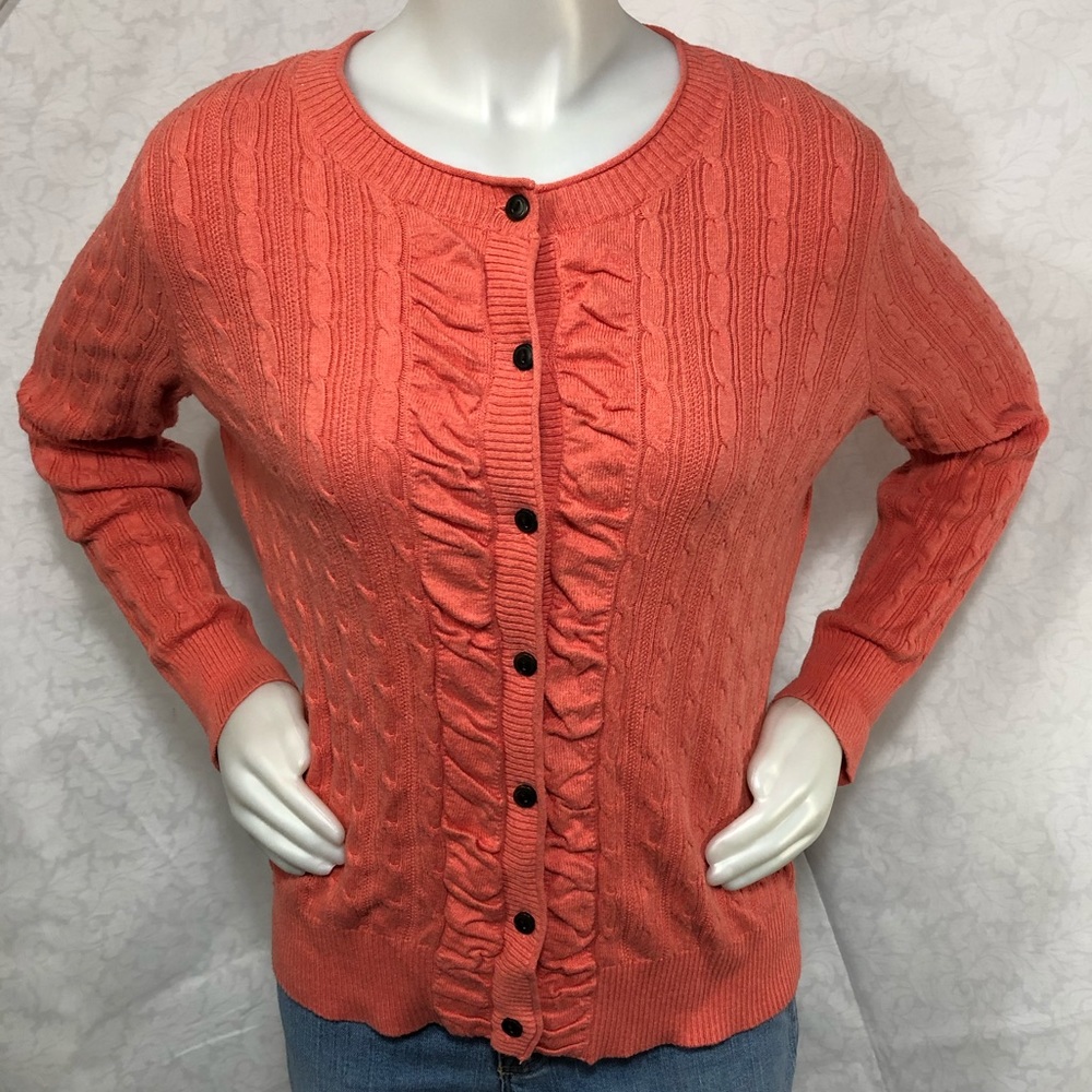 Eddie Bauer Coral L/S Sweater - Sz: Medium